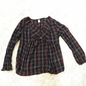 Plaid blouse